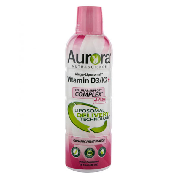 Aurora Mega-Liposomal Vitamin D3/K2+ 480ml