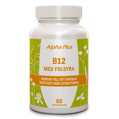 Alpha Plus B12 med Folsyra 60 tabletter