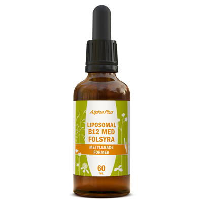 Alpha Plus Liposomal B12 med folsyra 60ml
