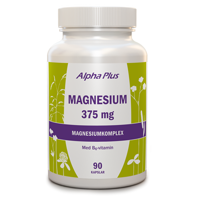 Alpha Plus Magnesium 375mg 90 kapslar