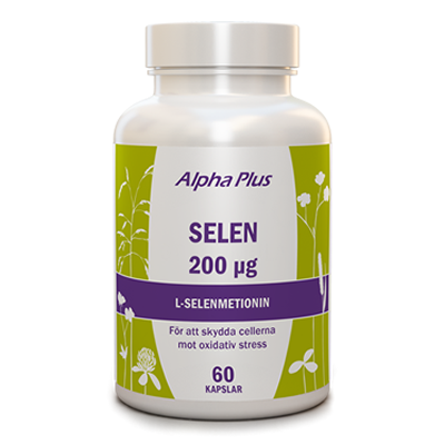 Alpha Plus Selen 200ug 60 kapslar