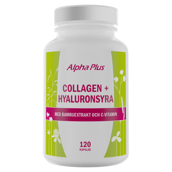 Alpha Plus Collagen + hyaluronsyra 120 kapslar