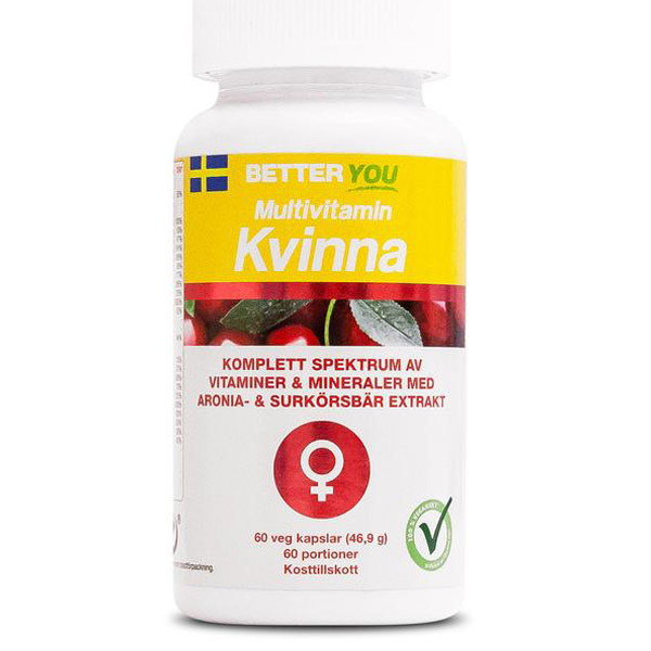 Better You Multivitamin Kvinna 60 kapslar