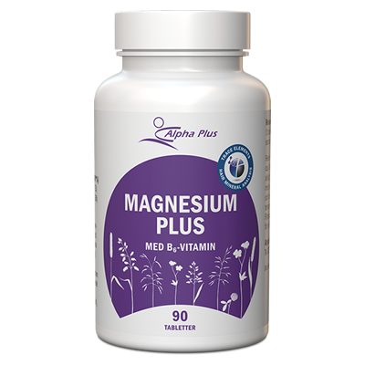 Alpha Plus Magnesium plus med B6-vitamin 90 tabletter